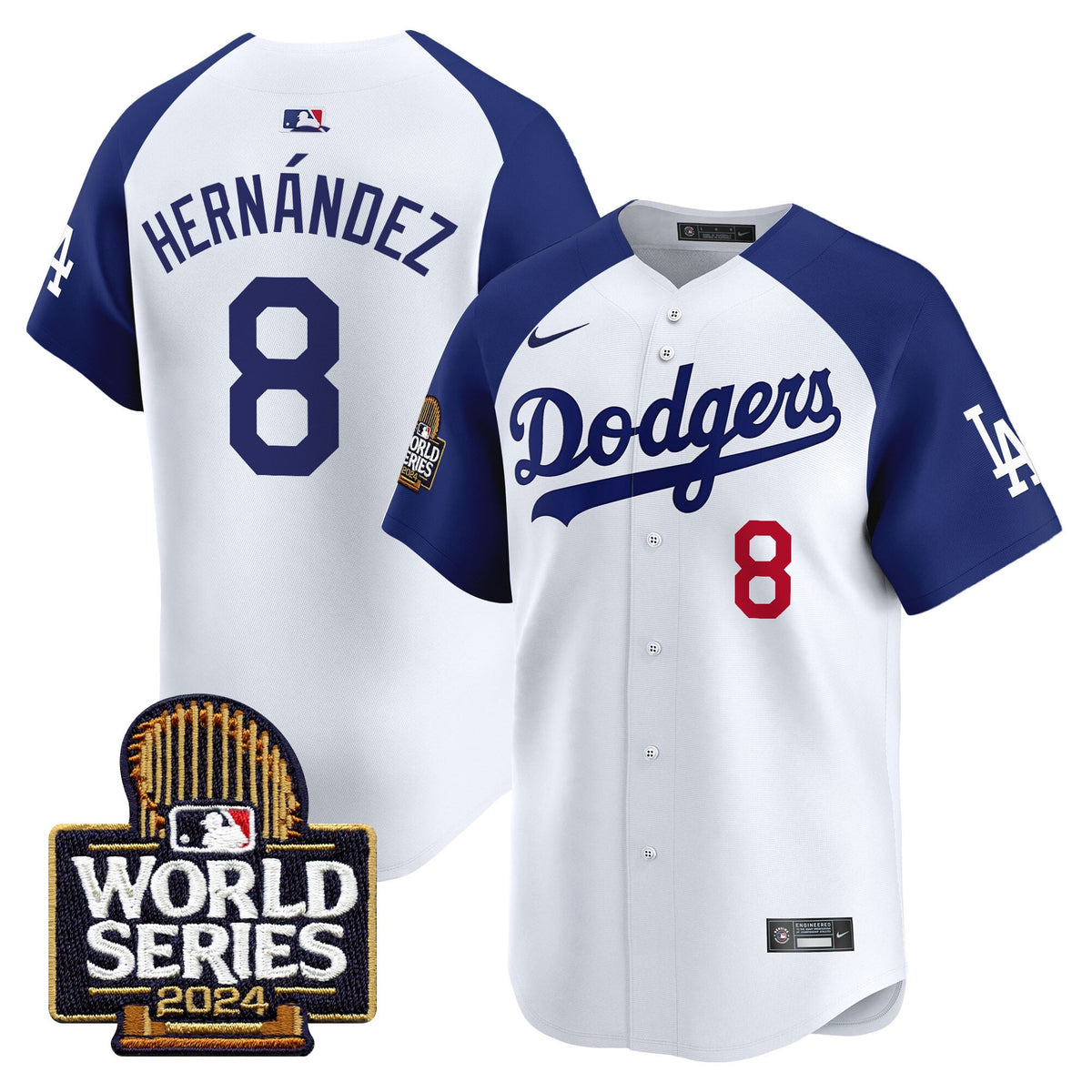 Men's Dodgers 2024 World Series Vapor Premier Limited Jersey - All Stitched