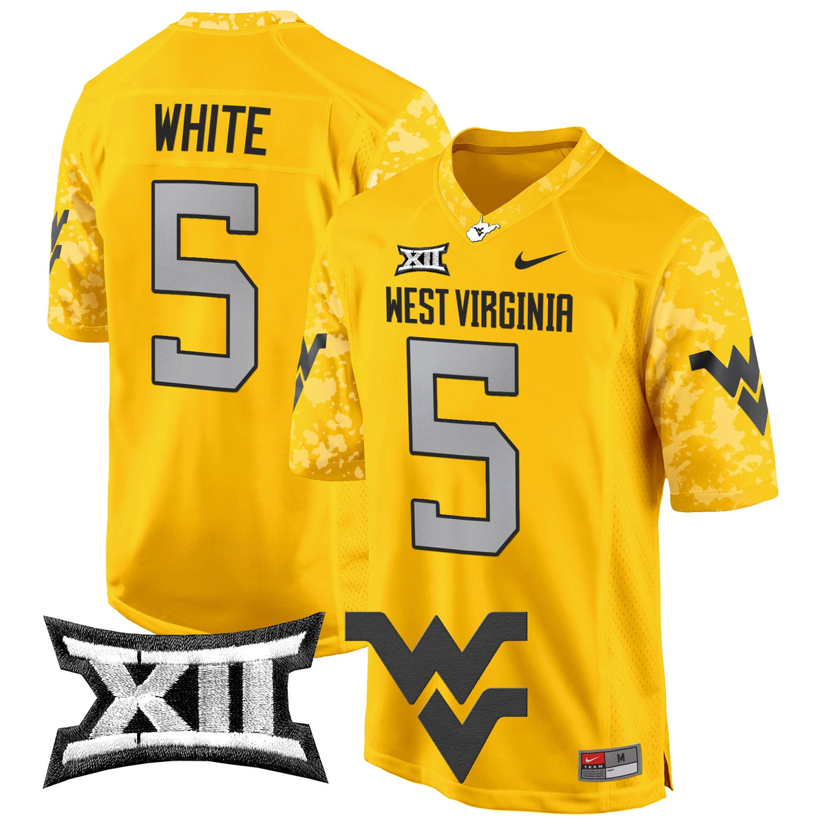 Men's West Virginia Mountaineers 2024 Game Jersey - All Stitched