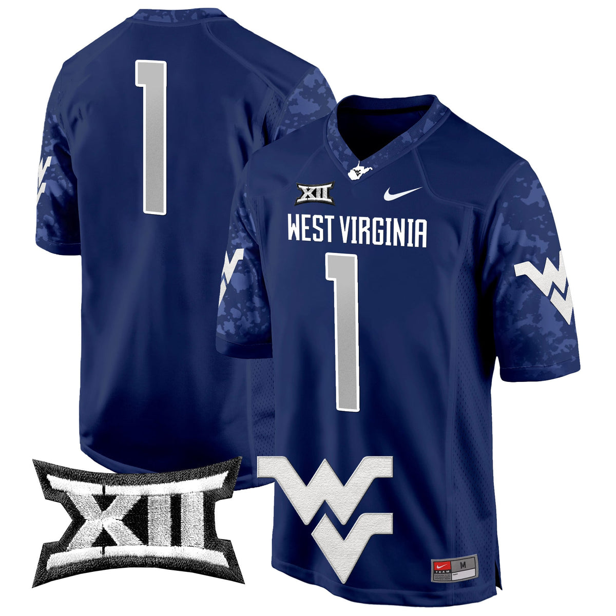 Men's West Virginia Mountaineers 2024 Game Jersey - All Stitched