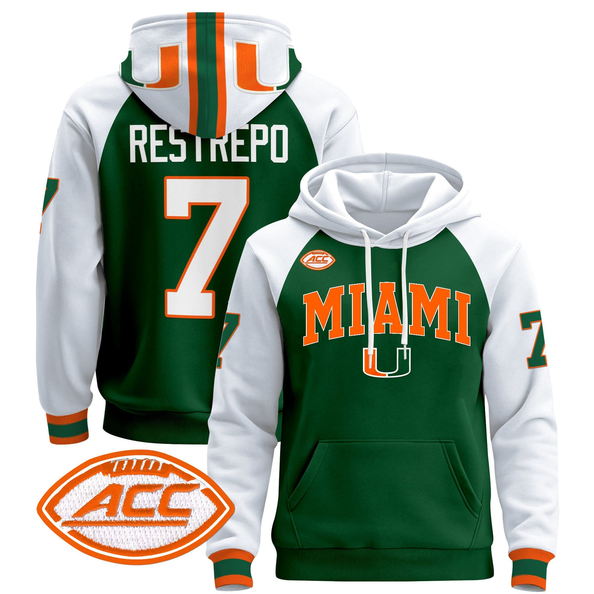 Miami Hurricanes 2024 Pullover Hoodie V2