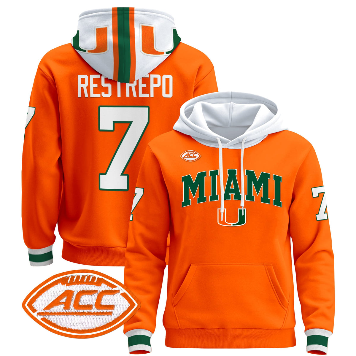 Miami Hurricanes 2024 Pullover Hoodie V2