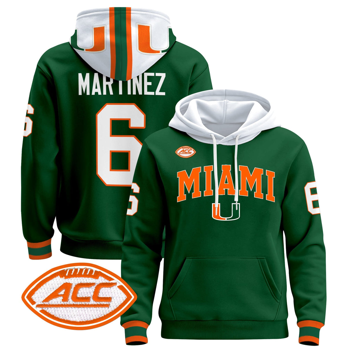 Miami Hurricanes 2024 Pullover Hoodie V2