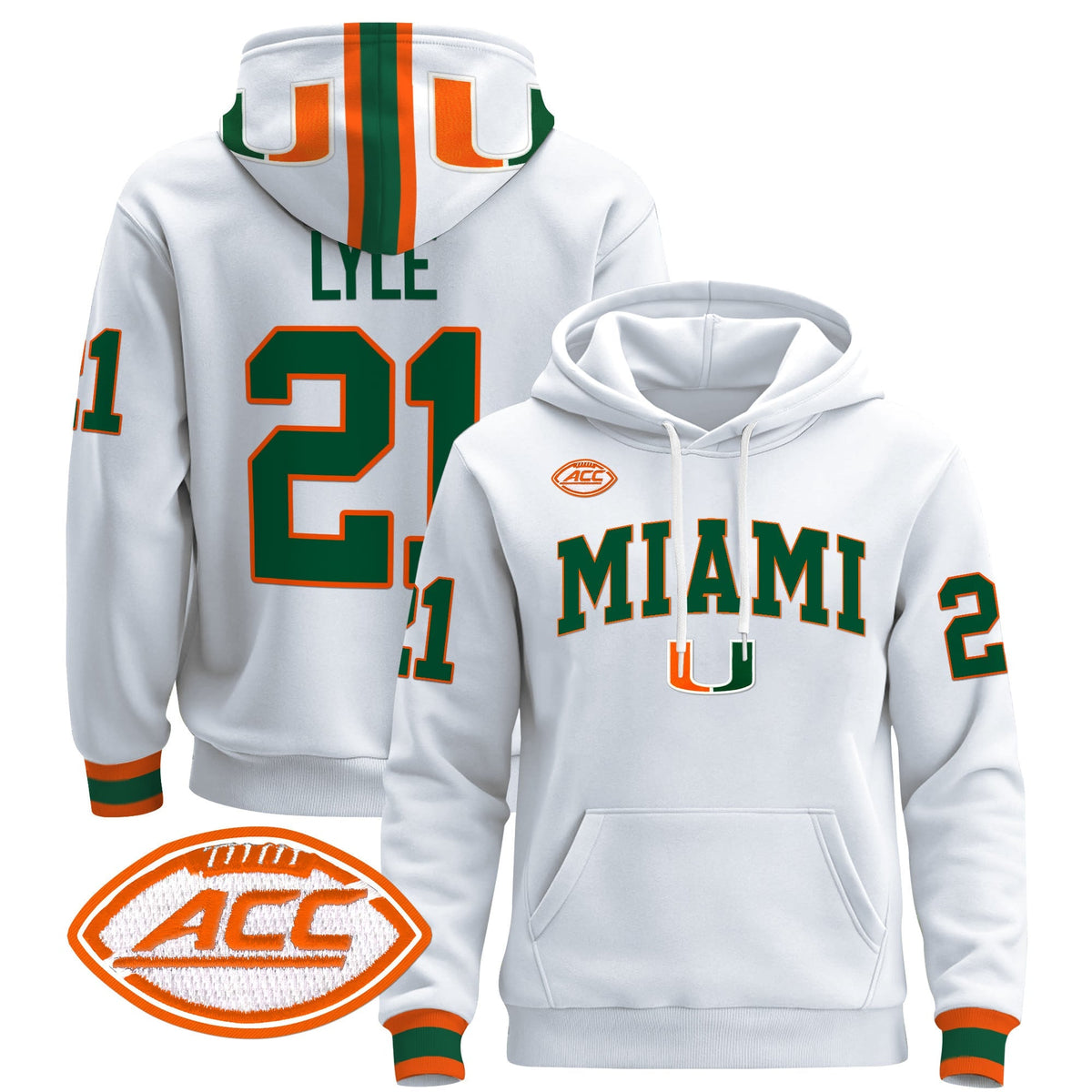 Miami Hurricanes 2024 Pullover Hoodie V2