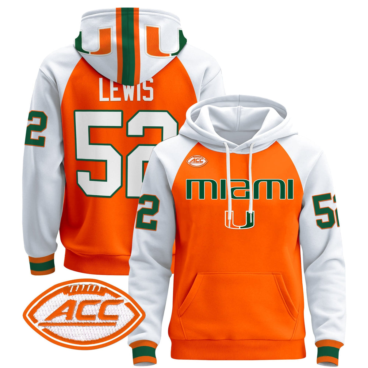 Miami Hurricanes 2024 Pullover Hoodie V3