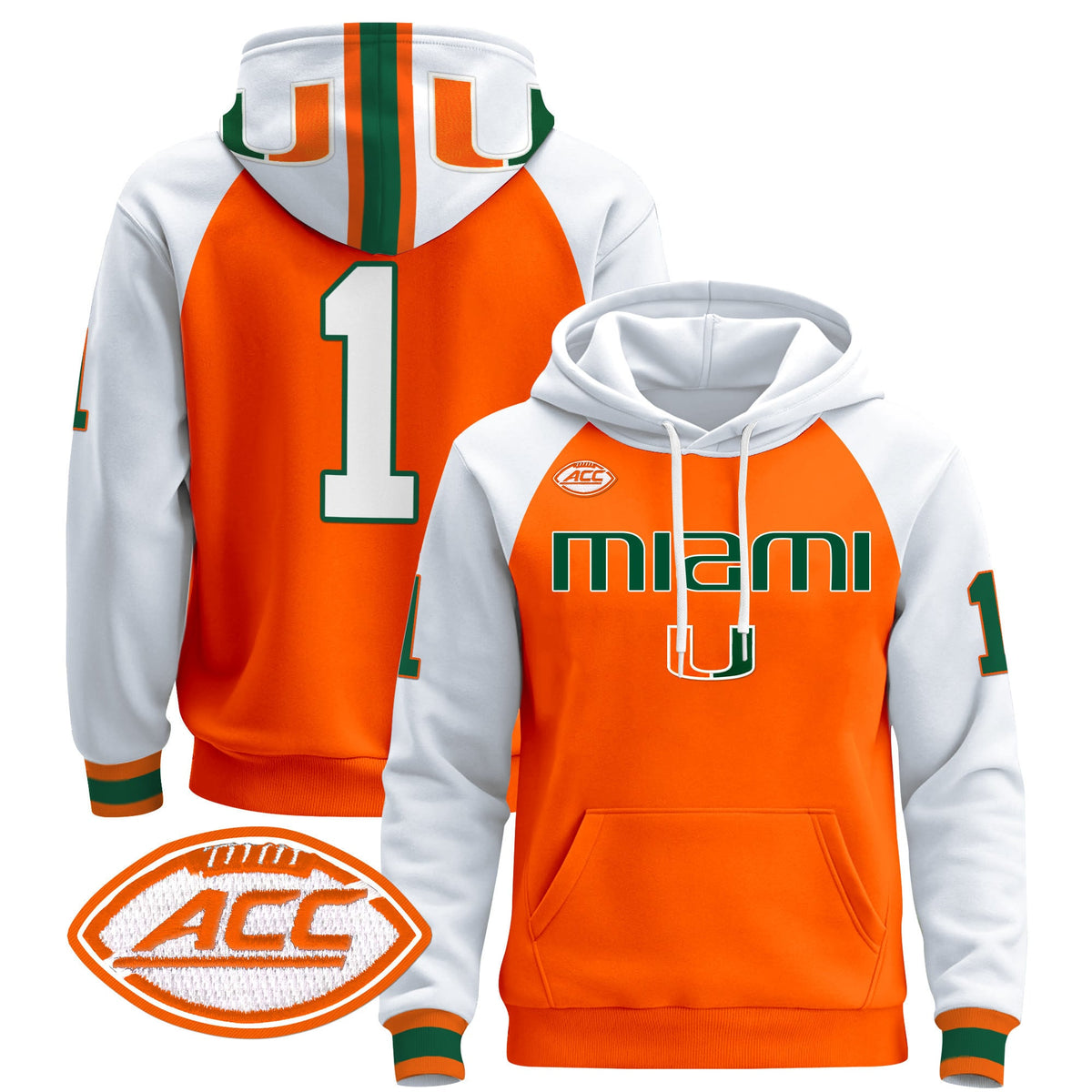 Miami Hurricanes 2024 Pullover Hoodie V3