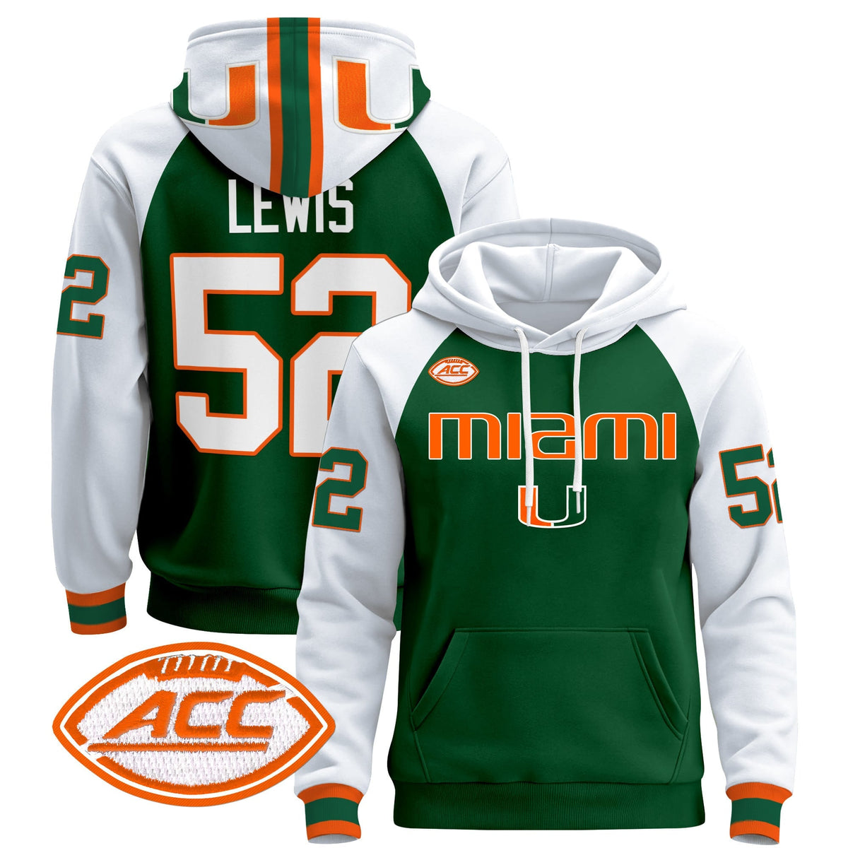 Miami Hurricanes 2024 Pullover Hoodie V3
