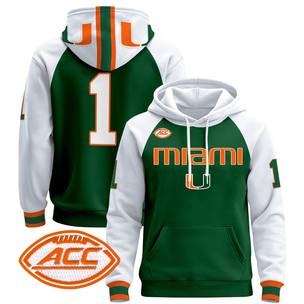 Miami Hurricanes 2024 Pullover Hoodie V3
