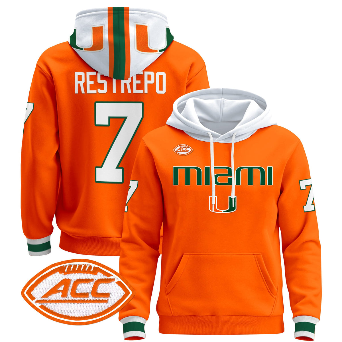 Miami Hurricanes 2024 Pullover Hoodie V3