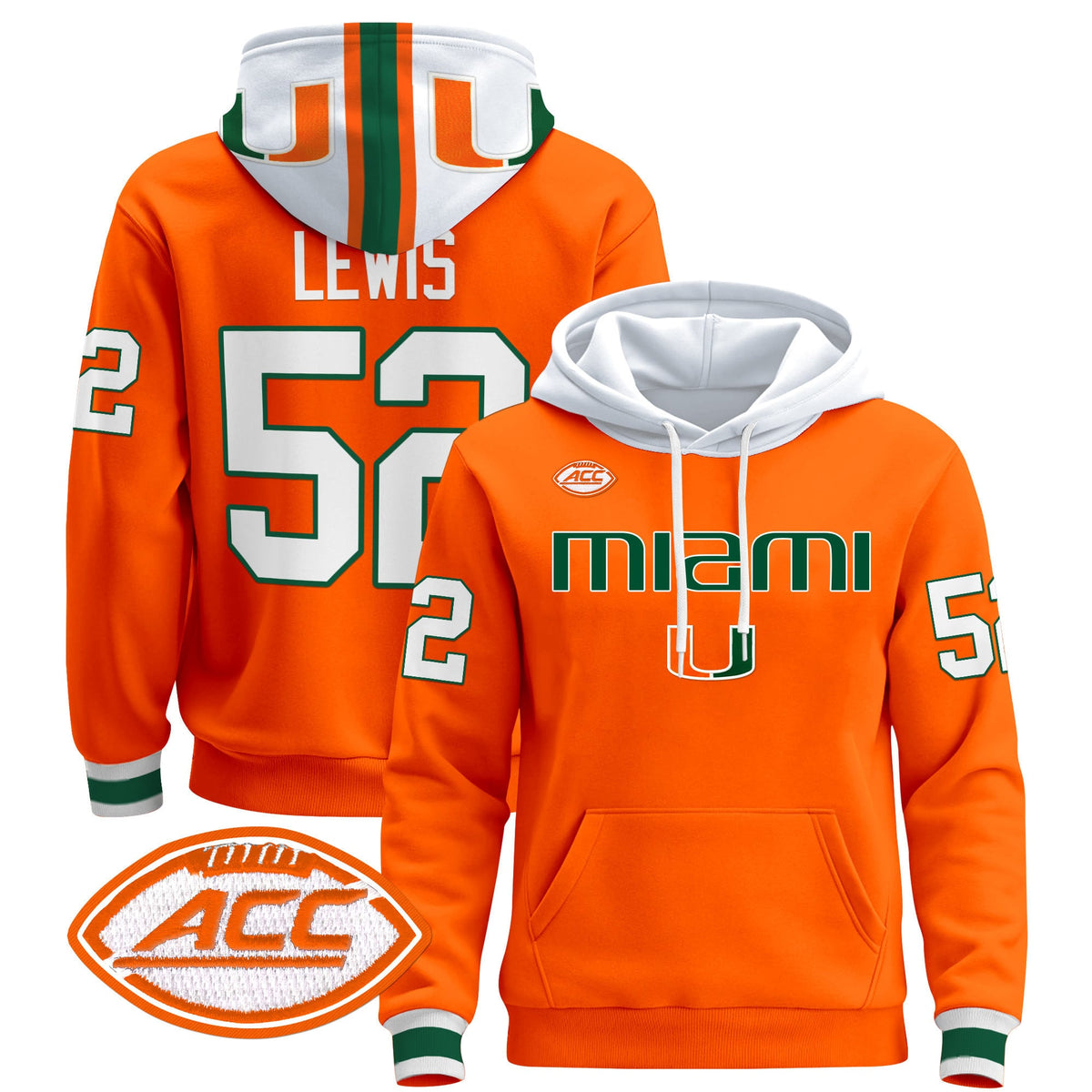 Miami Hurricanes 2024 Pullover Hoodie V3