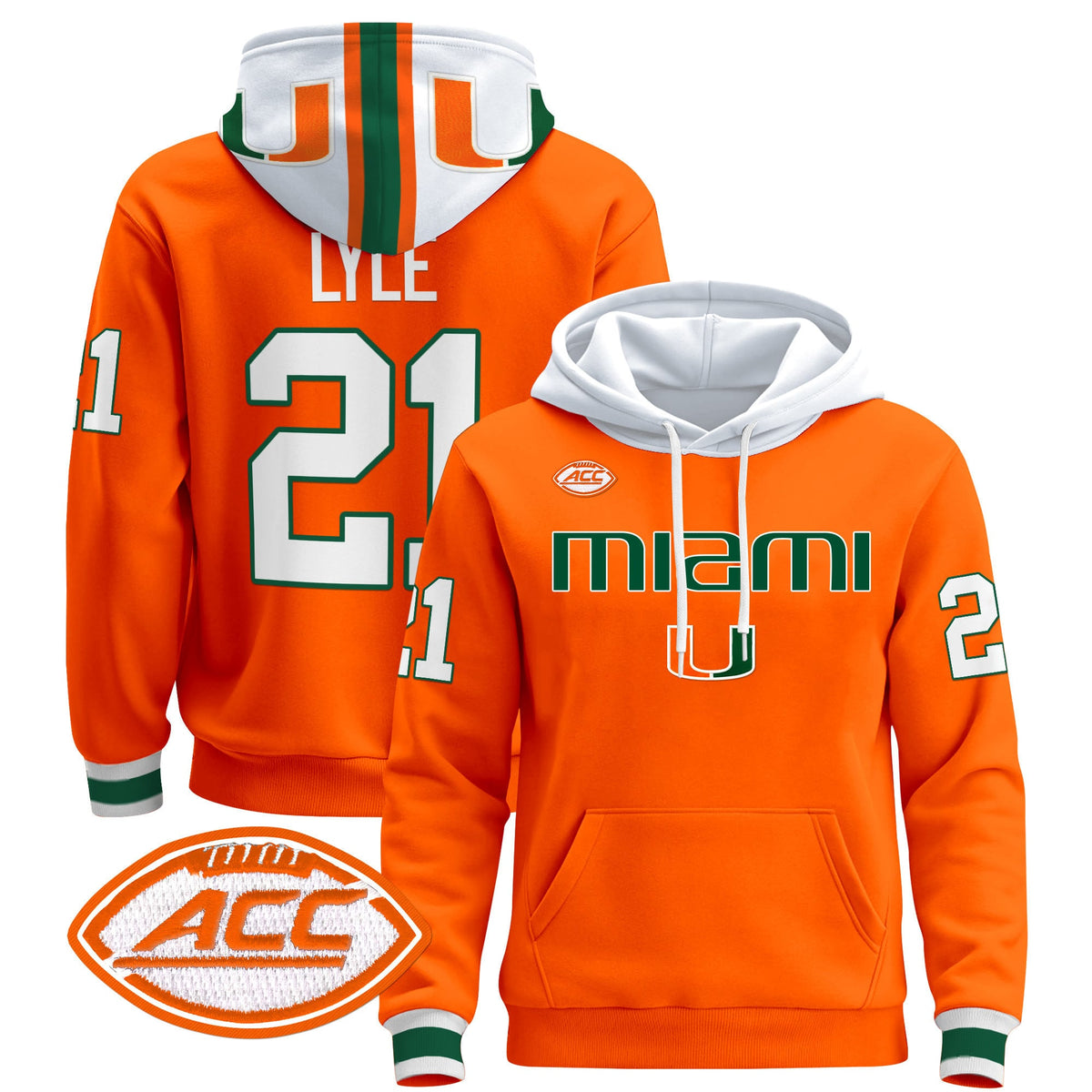 Miami Hurricanes 2024 Pullover Hoodie V3