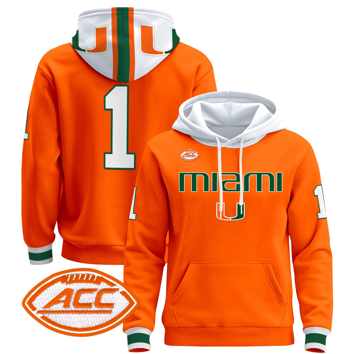 Miami Hurricanes 2024 Pullover Hoodie V3