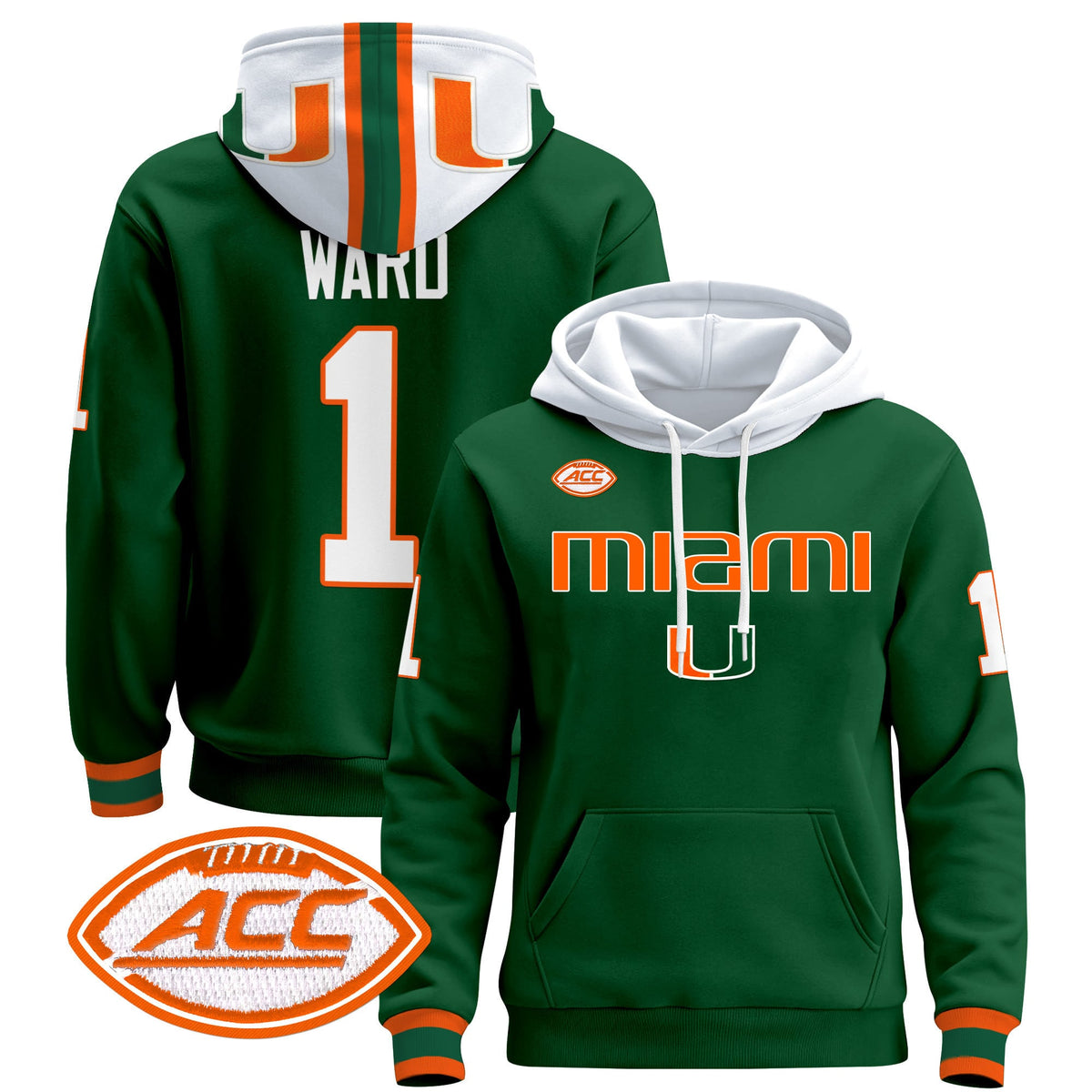 Miami Hurricanes 2024 Pullover Hoodie V3
