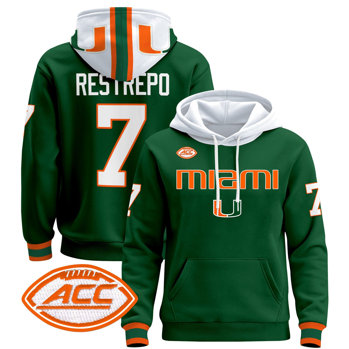 Miami Hurricanes 2024 Pullover Hoodie V3