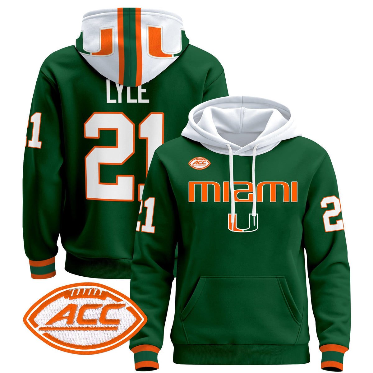 Miami Hurricanes 2024 Pullover Hoodie V3