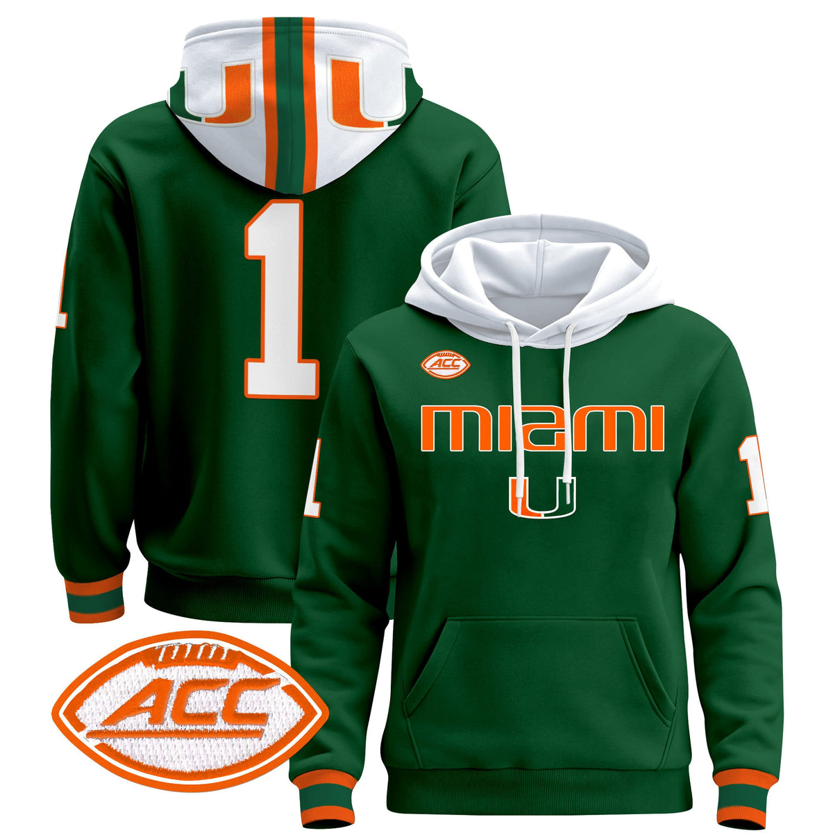 Miami Hurricanes 2024 Pullover Hoodie V3