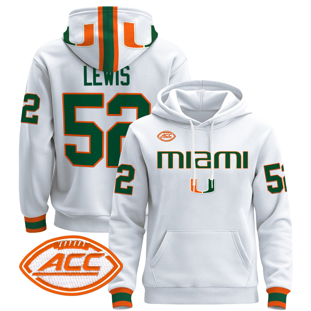Miami Hurricanes 2024 Pullover Hoodie V3