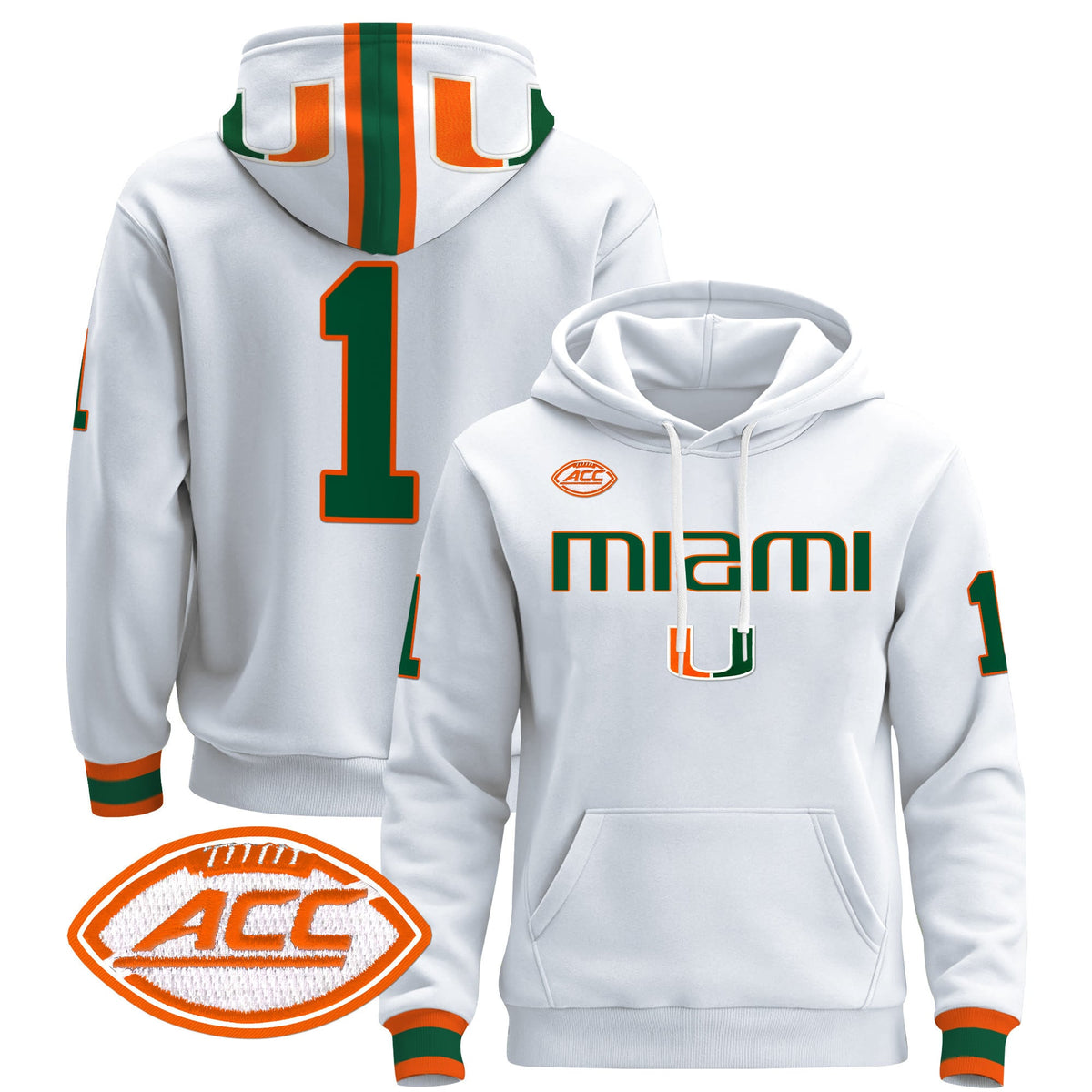 Miami Hurricanes 2024 Pullover Hoodie V3