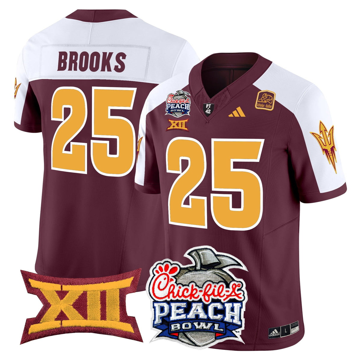 Men's Arizona State Sun Devils 2025 Peach Bowl Vapor Limited Jersey - All Stitched