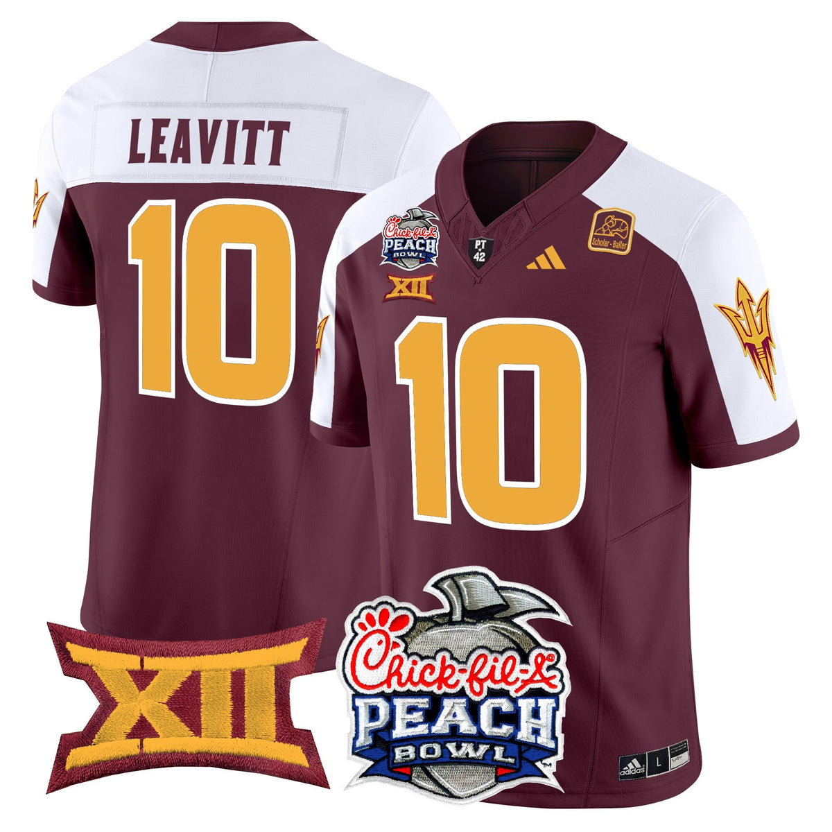 Men's Arizona State Sun Devils 2025 Peach Bowl Vapor Limited Jersey - All Stitched
