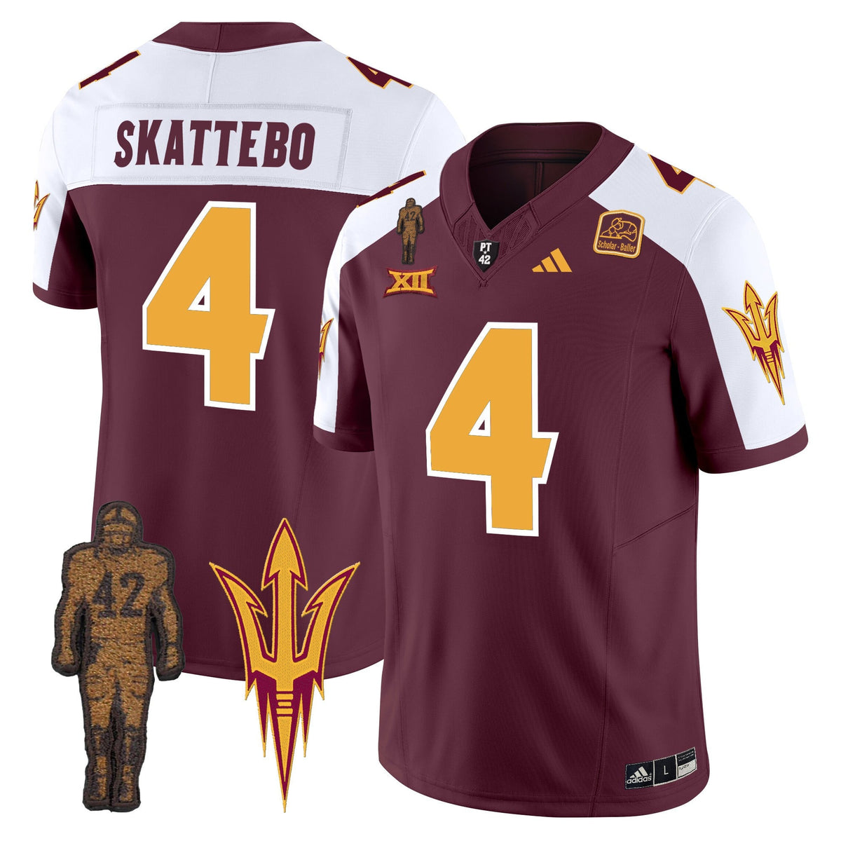 Men's Arizona State Sun Devils 2024 Pat Tillman Honoring Patch Vapor Limited Jersey - All Stitched
