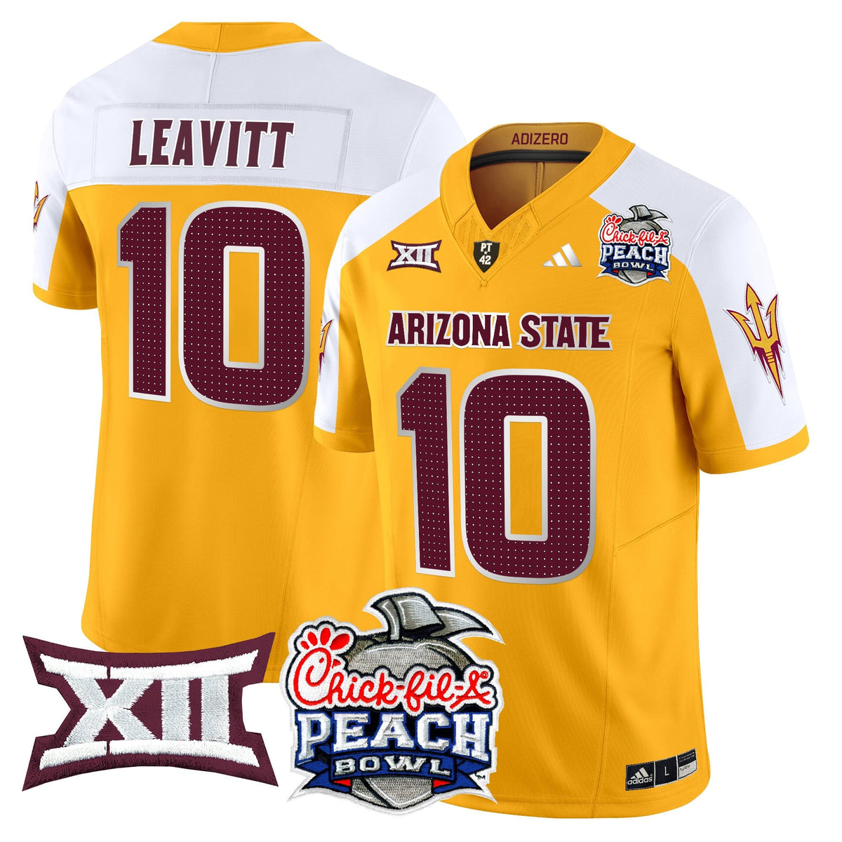Men's Arizona State Sun Devils 2025 Peach Bowl Vapor Limited Jersey - All Stitched