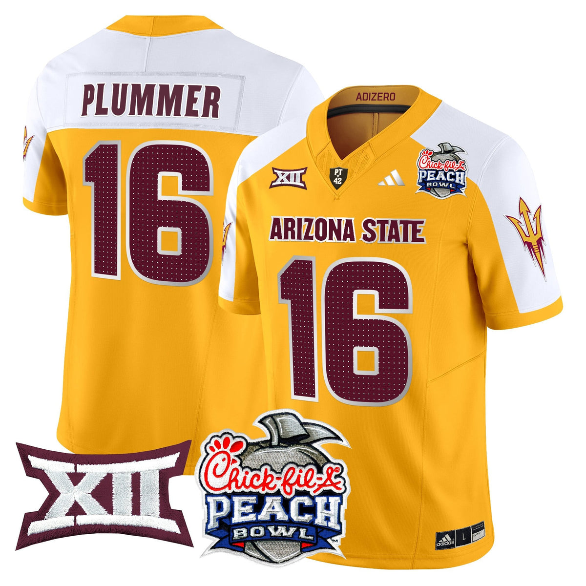 Men's Arizona State Sun Devils 2025 Peach Bowl Vapor Limited Jersey - All Stitched