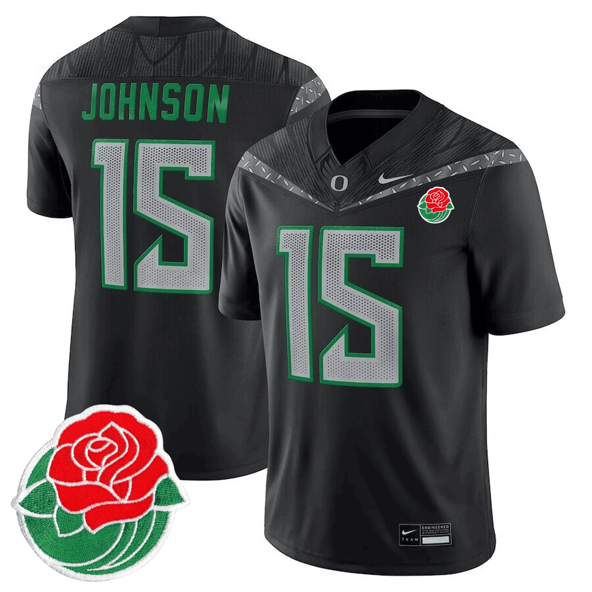 Men's Oregon Ducks Rose Bowl Patch Vapor Limited Jersey - All Stitched
