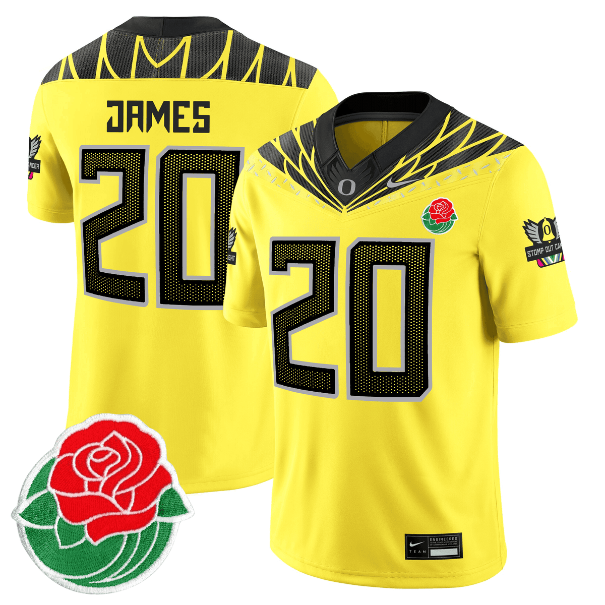 Men's Oregon Ducks Rose Bowl Patch Vapor Limited Jersey - All Stitched