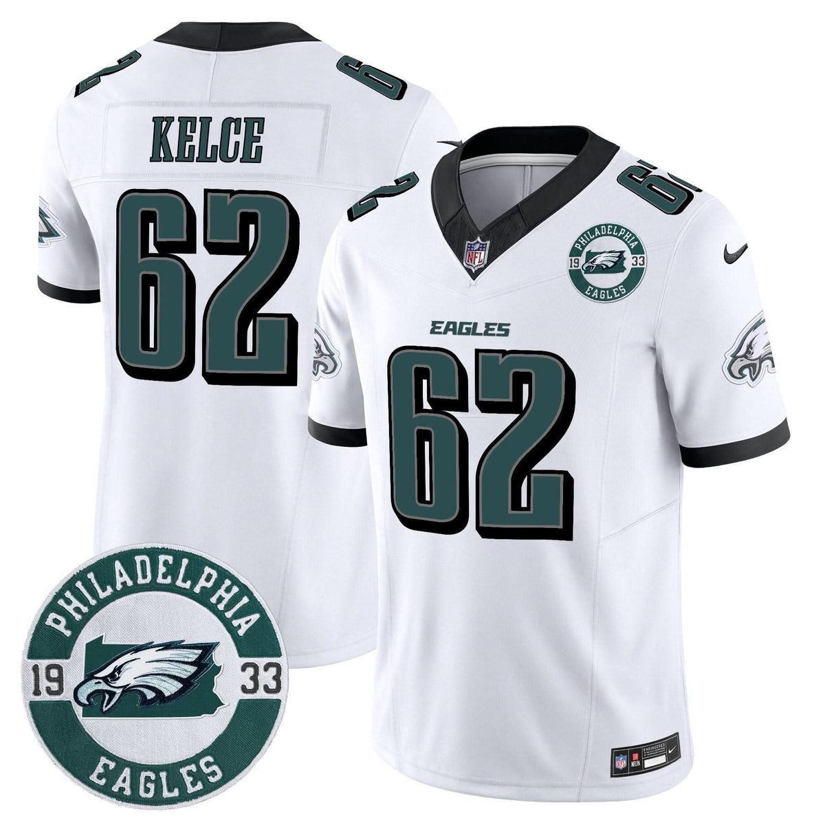 Eagles 2024 Vapor Limited Jersey - Est. 1933 Patch - All Stitched