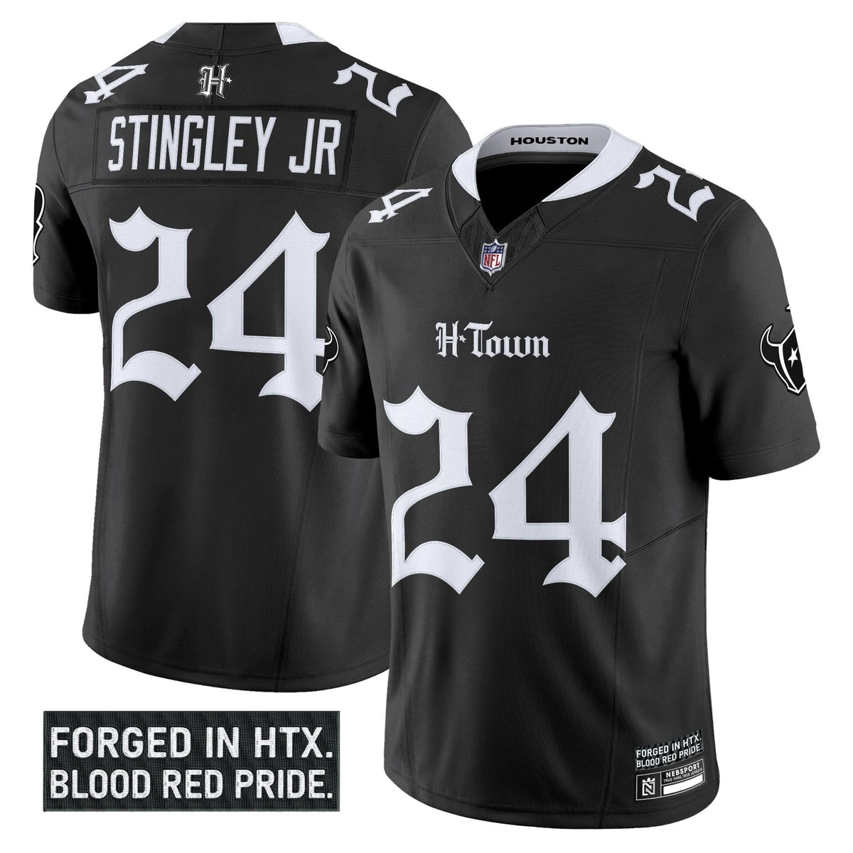 Houston Texans 'Gothic Lone Star Shadows Edition' Vapor Limited Jersey - All Stitched