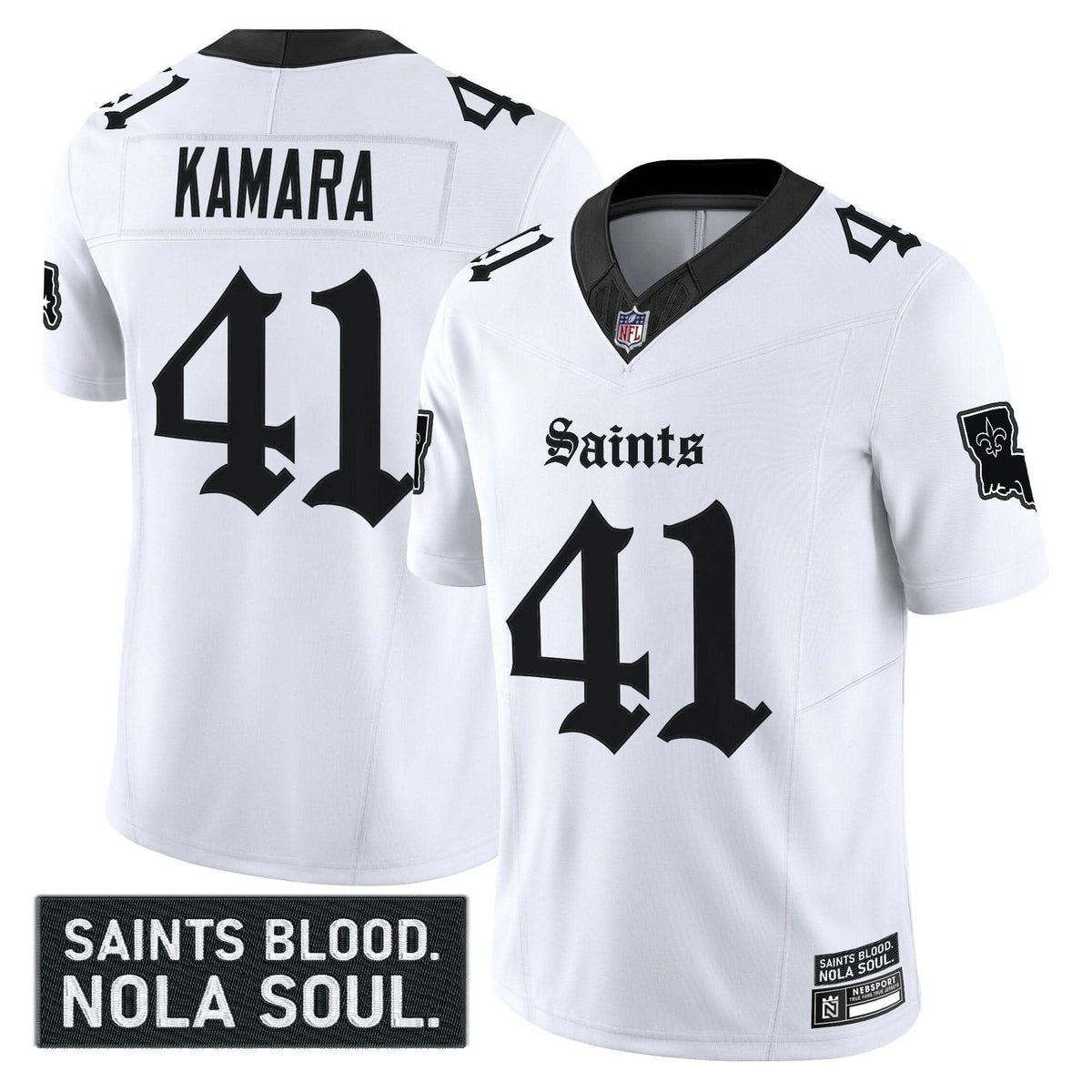 New Orleans Saints 'Gothic Vieux CarrÃÂ© Edition' Vapor Jersey - All Stitched